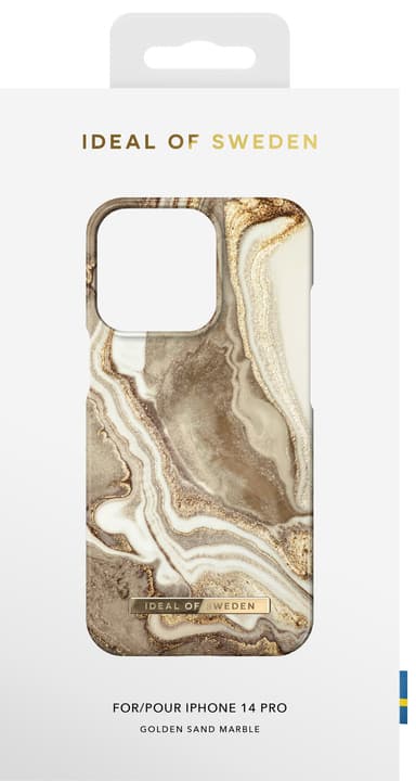 IDEAL OF SWEDEN iPhone 14 Pro deksel (golden sand marble)
