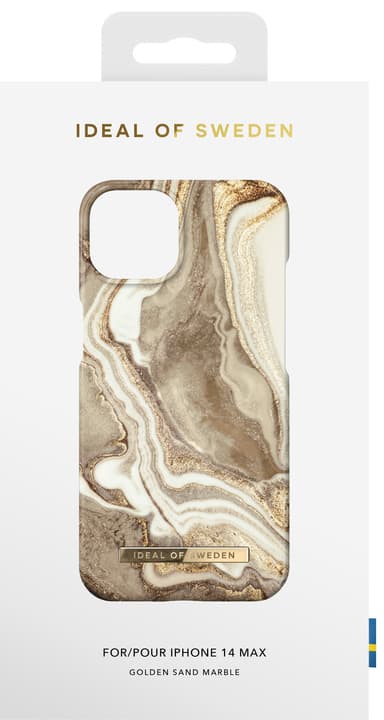 IDEAL OF SWEDEN iPhone 14 Plus deksel (golden sand marble)