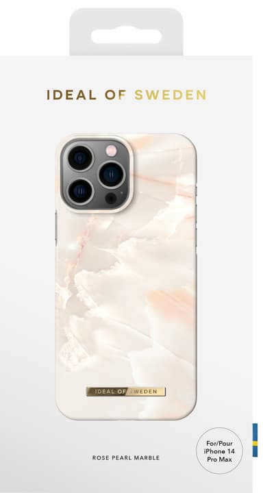 IDEAL OF SWEDEN iPhone 14 Pro Max deksel (rose pearl marble)