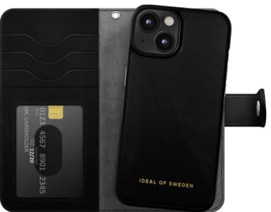 IDEAL OF SWEDEN Magnet iPhone 16e/15/14/13 lommebokdeksel (sort)