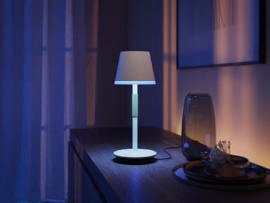 Philips Hue Go bærbar bordlampe (hvit)