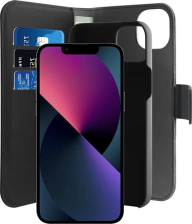 Puro 2in1 lommebok til iPhone 14 Plus (sort)