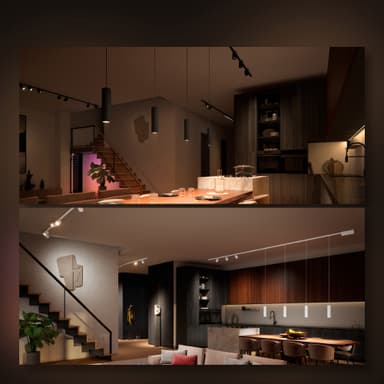 Philips Hue Perifo sylindrisk spotlys (hvit)