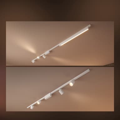 Philips Hue Perifo sylindrisk pendellampe (hvit)