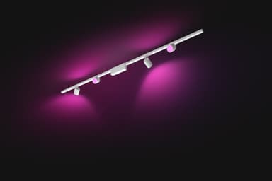Philips Hue Perifo taklmpe med 4 spotlys (hvit)