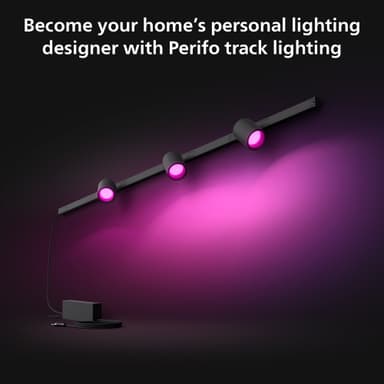 Philips Hue Perifo lampe med tre spotlys (sort)