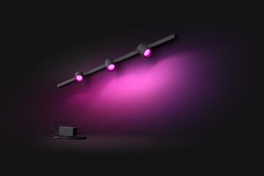 Philips Hue Perifo lampe med tre spotlys (sort)