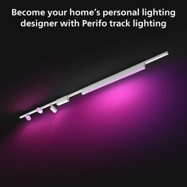 Philips Hue Perifo taklampe med tre spotlys 1LB (hvit)