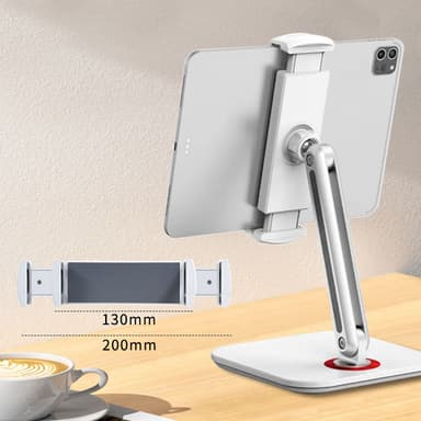 Nettbrettstativ Mobiltelefonstativ Hvit