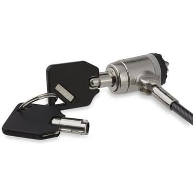 StarTech.com LTLOCKKEY, 2 m, Kensington, Nøkler, Sort, Sølv