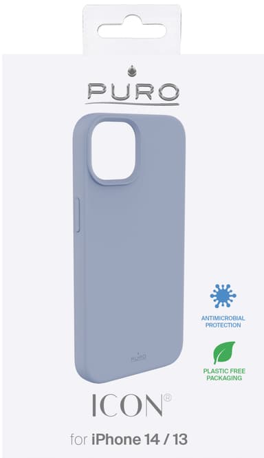 Puro Icon deksel til iPhone 13/14 (blå)