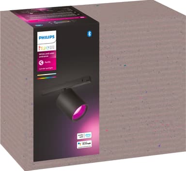 Philips Hue Perifo sylindrisk spotlys (sort)