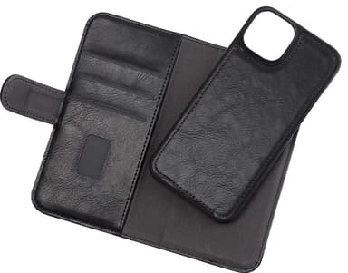Gear 2in1 iPhone 14 lommebokdeksel (sort)