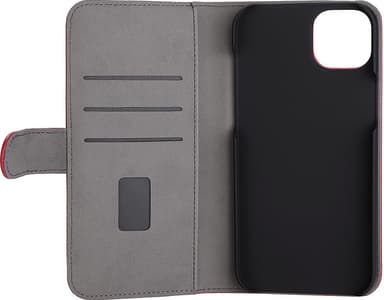 Gear iPhone 14 Plus Wallet lommebokdeksel (rød)