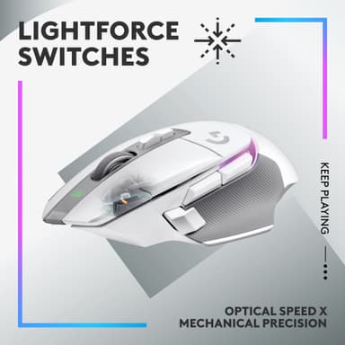 Logitech G502 X Plus trådløs gamingmus (hvit)