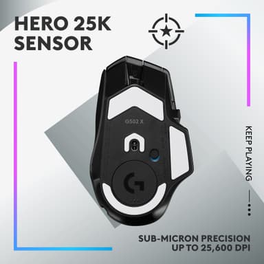 Logitech G502 X Plus trådløs gamingmus (sort)