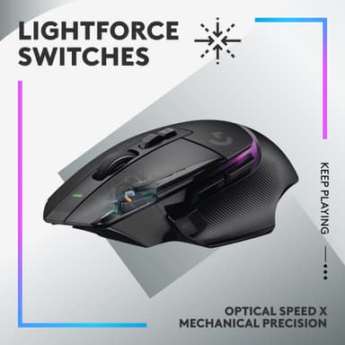 Logitech G502 X Plus trådløs gamingmus (sort)