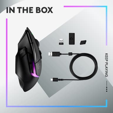 Logitech G502 X Plus trådløs gamingmus (sort)