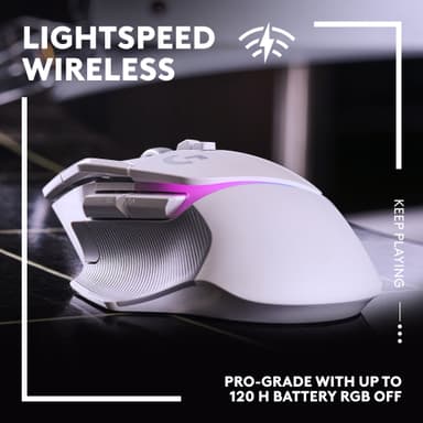 Logitech G502 X Plus trådløs gamingmus (hvit)