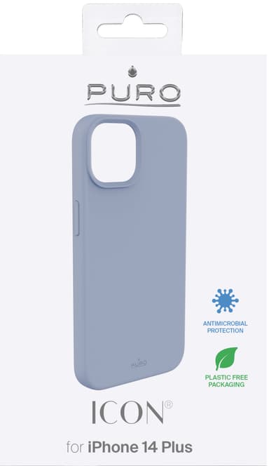Puro Icon deksel til iPhone 14 Plus (blå)