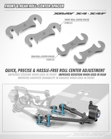 XR-302121 X4 Front Roll-Center Spacer (2)