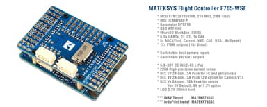 Mateksys F765-WSE OSD Flight Controller