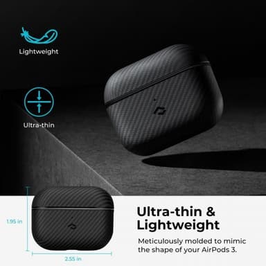 Pitaka AirPods 3 Deksel MagEZ Case Svart