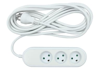 Nordic Quality Power 3-veis stikkontakt jordet (D), 5m