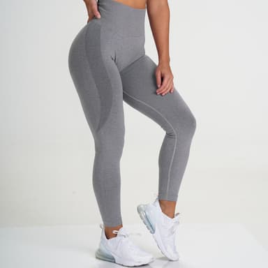 Yogabukser med høy midje Grå