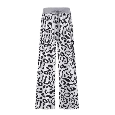 Myke bukser Leopardmønster Hvit / Svart (XXXL)