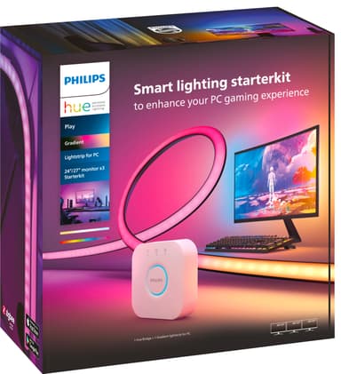 Philips Hue Play Gradient PC lysstripe 3x 24/27 tommer startsett