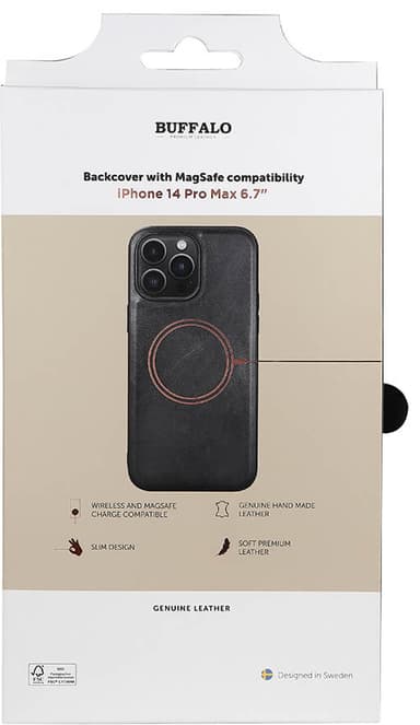 Buffalo Magseries deksel til iPhone 14 Pro Max (sort)
