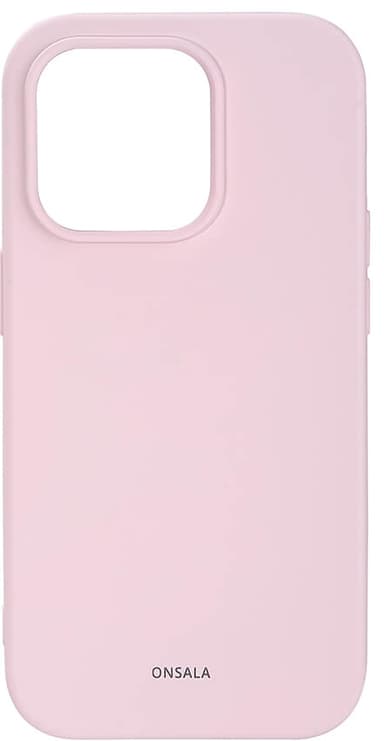 Onsala Silicone deksel til iPhone 14 Pro Max (krittrosa)