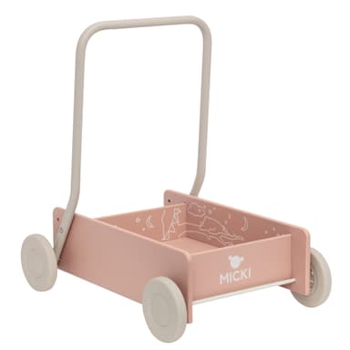MICKI LÆR Å GÅ-VOGN ROSA