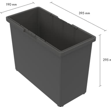 Epoq søppelbøtte (mørkegrå)
