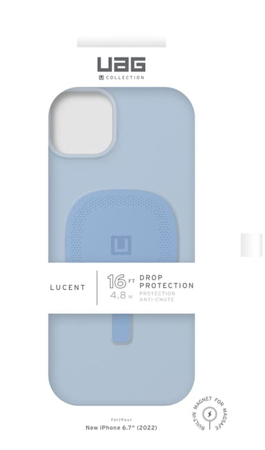 U by UAG Lucent 2.0 Magsafe iPhone 14 Plus deksel (blå)