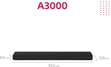 Sony 3.1.ch HT-A3000 lydplanke