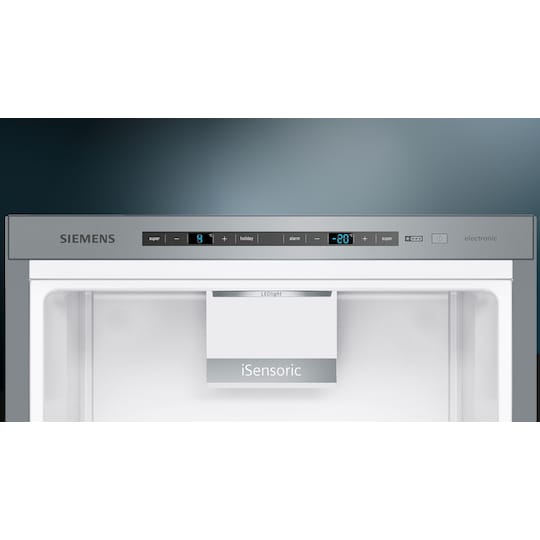Siemens Kjøleskap/fryser kombinasjon KG39E8XBA (Black inox-antifingerprint)