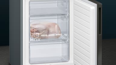 Siemens Kjøleskap/fryser kombinasjon KG39E8XBA (Black inox-antifingerprint)