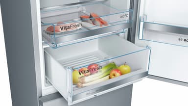 Bosch Kjøleskap/fryser kombinasjon KGE398IBP (Inox-easyclean)