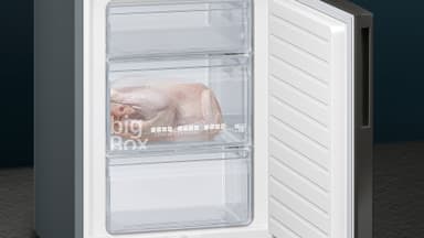 Siemens Kjøleskap/fryser kombinasjon KG39E8XBA (Black inox-antifingerprint)