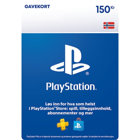 PlayStation Store PSN gavekort 150 NOK - Elkjøp