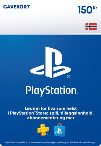 PlayStation Store PSN presentkort 150 SEK - Elgiganten