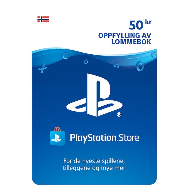 PlayStation Store PSN gavekort 50 NOK