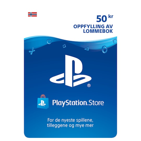 Husk Hals høj PlayStation Store PSN gavekort 50 NOK - Elkjøp