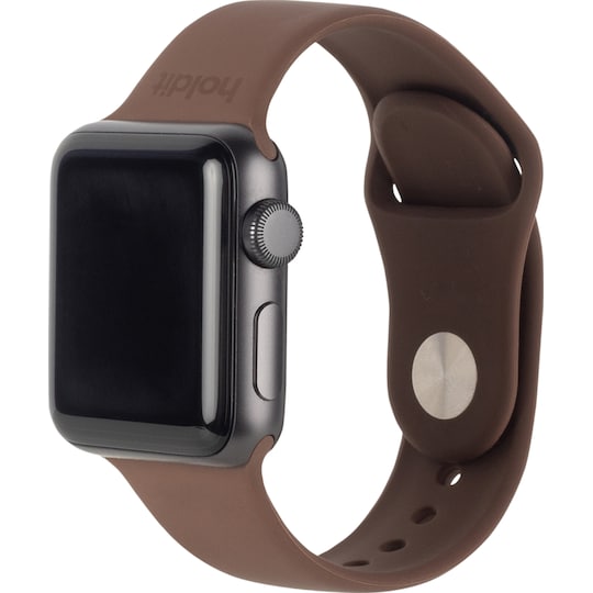 HOLDIT Apple Watch Silicone Band klokkereim 30-41mm (brun)
