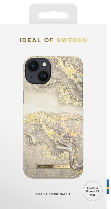 IDEAL OF SWEDEN iPhone 14 Plus deksel (spark greige marble)