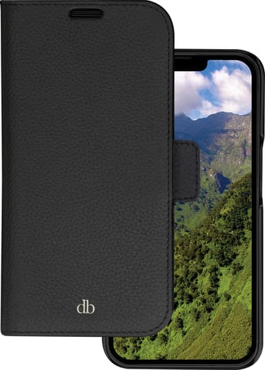 Dbramante1928 New York wallet iPhone 14 lommebokdeksel (night black)