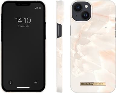 IDEAL OF SWEDEN iPhone 14 Plus deksel (rose pearl marble)