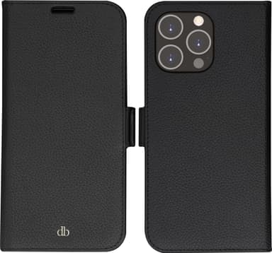 Dbramante1928 New York wallet iPhone 14 Pro Max lommebokdeksel (night black)